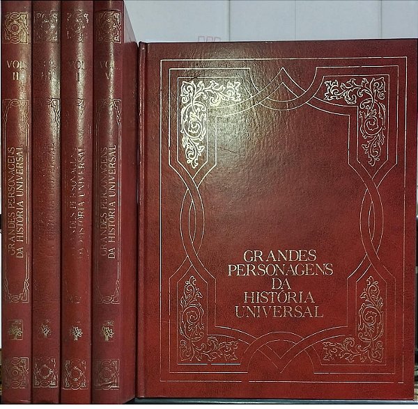 Coleção Grandes Personagens Da História Universal 5 Volumes - Abril