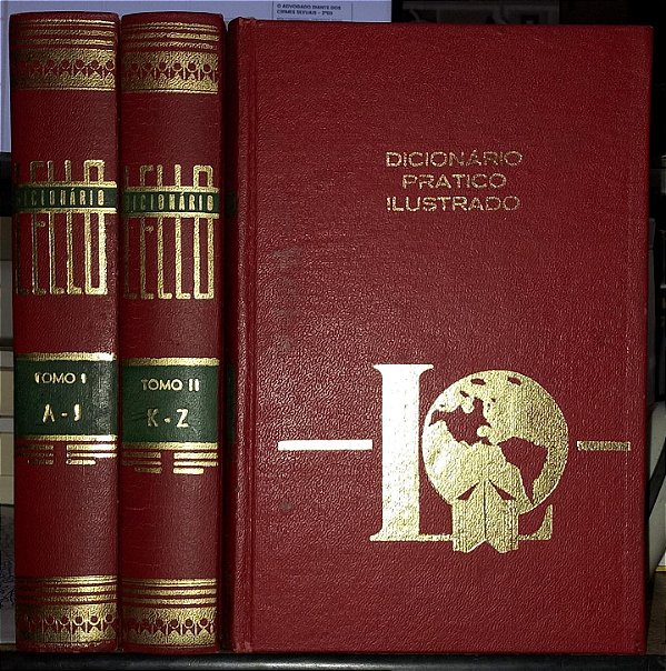 Dicionário prático ilustrado Lello 1964 - 3 Volumes
