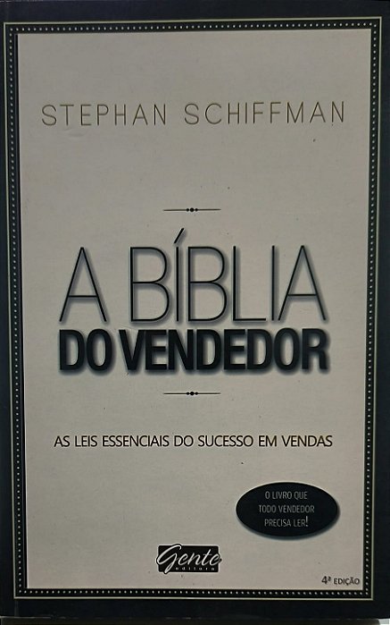 A Bíblia do Vendedor - Stephan Schiffman