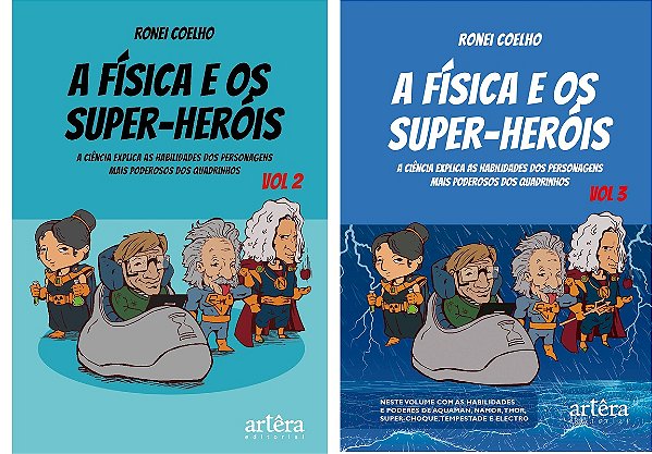 A física e os super-heróis Vol. 2 e 3 - Ronei Coelho (lacrados)