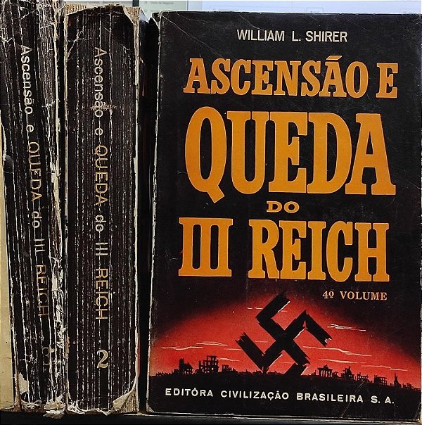 Kit 3 Volumes Ascensão e queda do III Reich - William L. Shirer (marcas)