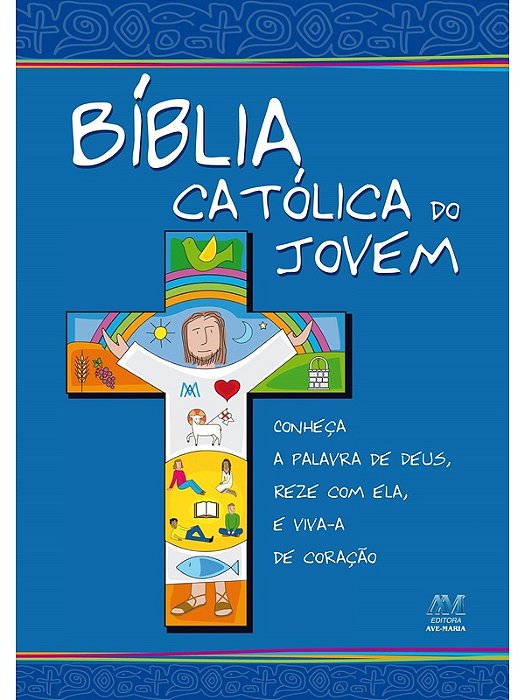 Bíblia católica do jovem - Capa Flexível Editora Ave-Maria (marcas)