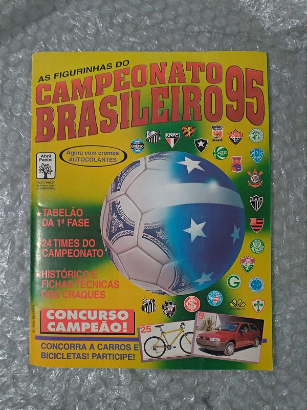 Álbum de Figurinhas  - Campeonato Brasileiro 95 - Completo