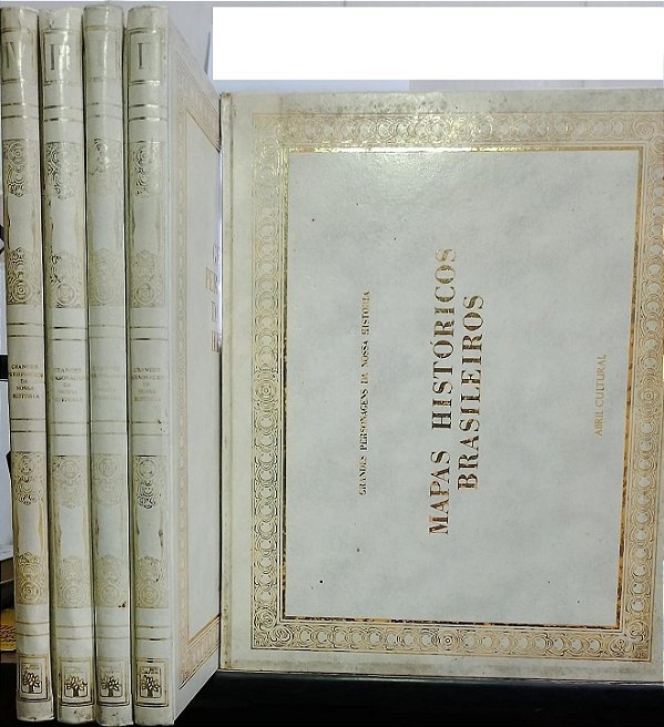 Coleção Grandes Personagens da Nossa História- C/4 volumes = Mapas Históricos Brasileiros (marcas)