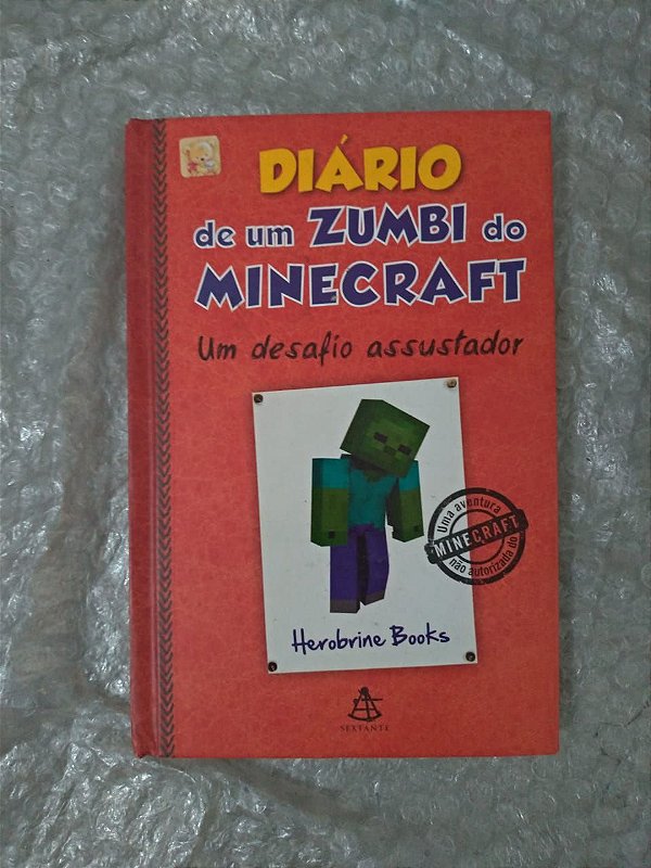 Diário de um Zumbi do Minecrafit: Um Desafio Assustador - Herobrine Books (Capa Dura)