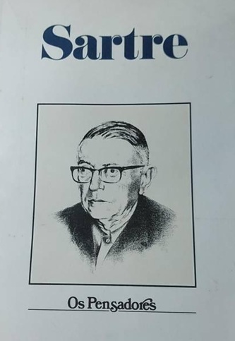 Os pensadores - Sartre - Abril Cultural - Capa Branca (marcas)