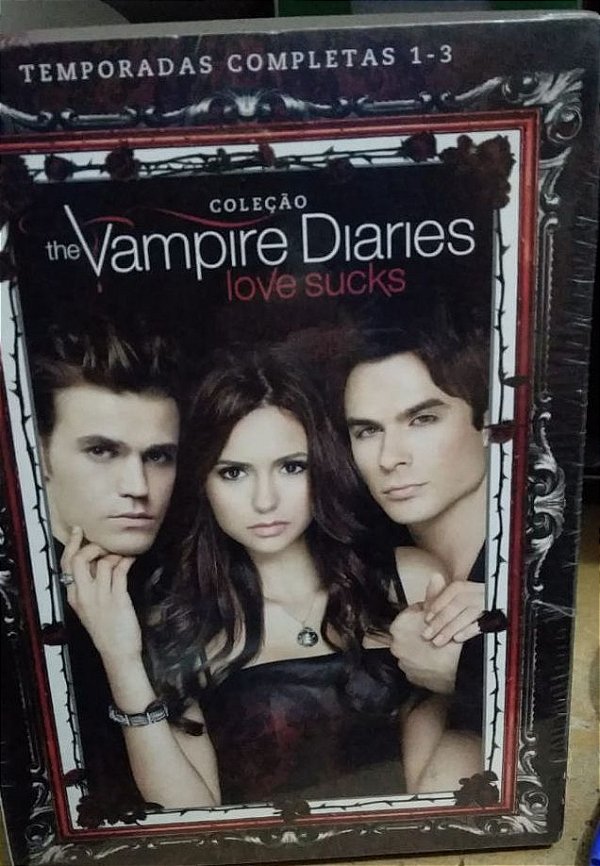 Coleção The Vampire Diaries - Love Sucks - 1 2 e 3 - Box Lacrado - 15 DVD's