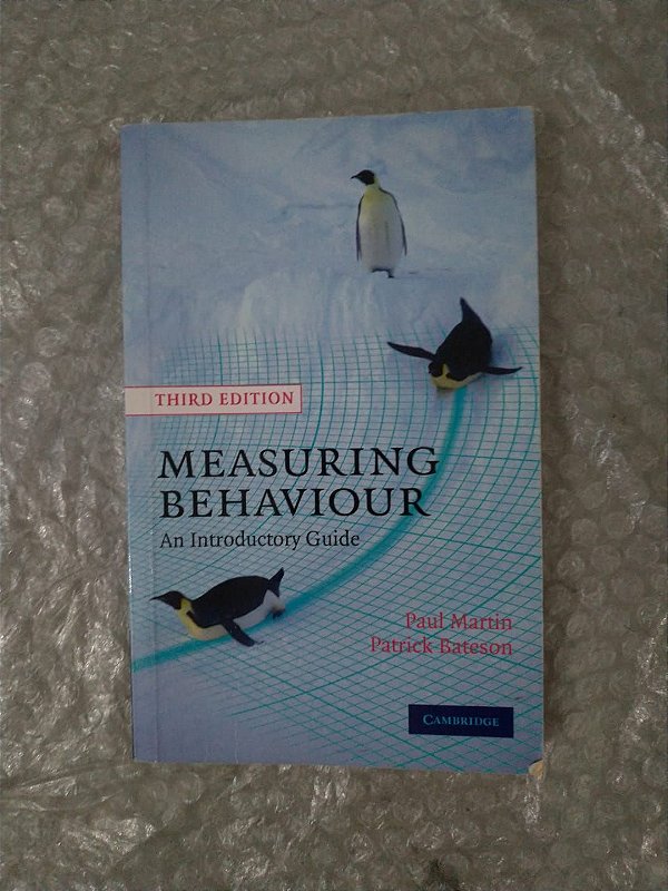 Measuring Behaviour - Paul Martin e Patrick Bateson