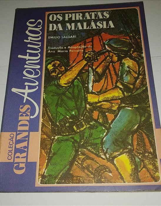 Os piratas da Malásia - Emilio Salgari - Coleção grandes aventuras - Ed. Abril