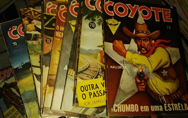 Coleção Coyote - J. Mallorque - 135 volumes raros - Faroeste