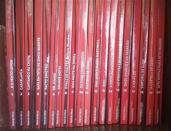 Coleção Folha Clássicos do cinema - 20 Livros + Filmes em DVD's