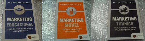 Coleção Marketing - Alexandre Luzzi Las Casas - Saint Paul 3 volumes Educacional - Titânico - Móvel