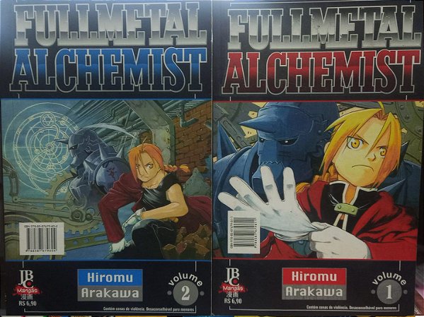 Fullmetal Alchemist 1 e 2 - Mangás - Hiromu Arakawa - JBC