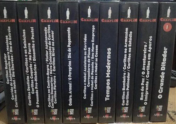 Coleção Chaplin VHS - 9 volumes