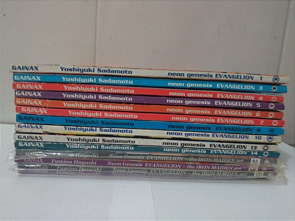 Coleção Neon Genesis Evangelion - Yoshiyuki Sadamoto C/14 vols.