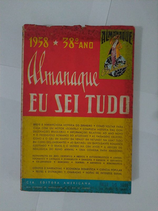 Almanaque Eu Sei de Tudo 38º ano - 1958