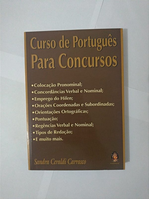 Curso de Português para Concursos - Sandra Ceraldi Carrasco