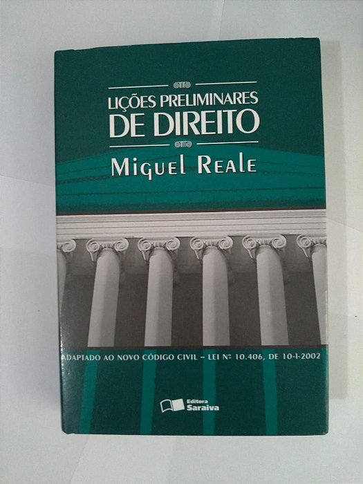 Lições Preliminares de Direito - Miguel Reale