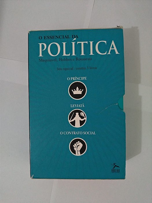Box o Essencial da Política C/3 Livros - Maquiavel, Hobbes e Rousseau