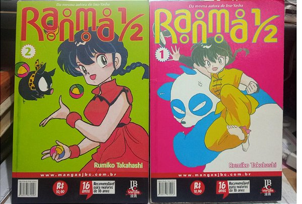 Kit Mangá Ranma 1 e 2