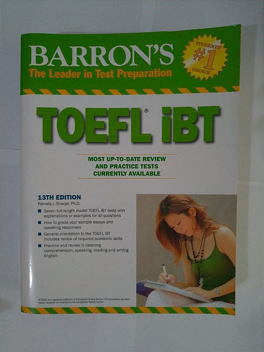 Barron's The Leader In Test Preparation - Toefl Ibt (Leitura em Inglês)