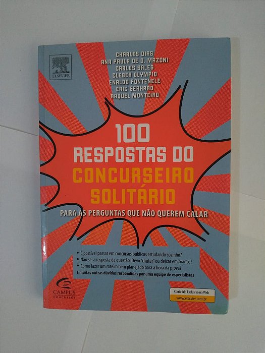 100 Respostas Do Concurseiro Solitário - Charles Dias, Ana Paula de D. Mazoni, Entre Outros