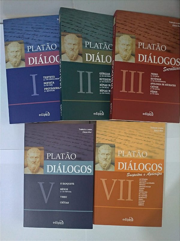 Coleção Diálogos - Platão C/5 volumes