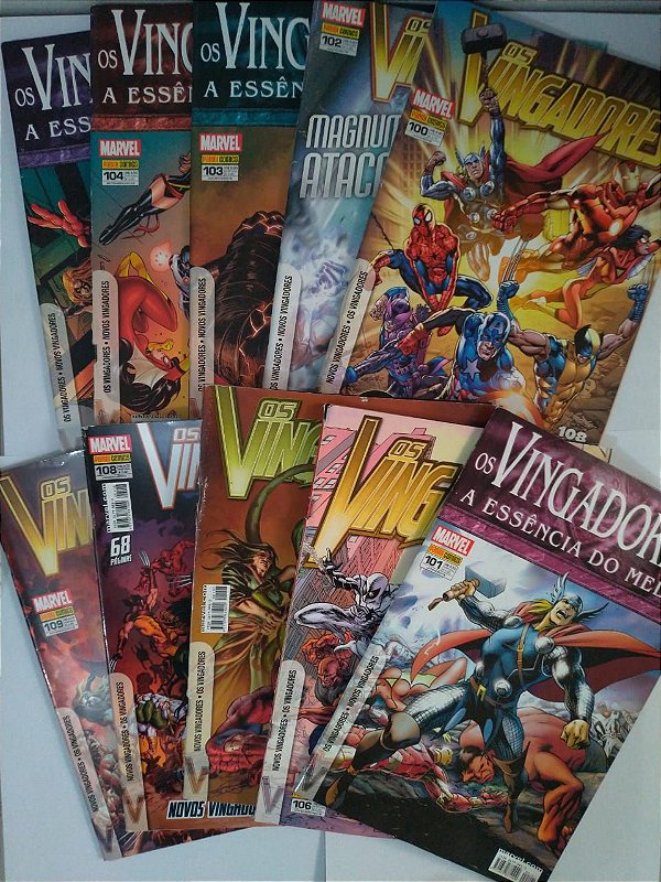 Coleção Hq Os Vingadores - Marvel C/10 Volumes