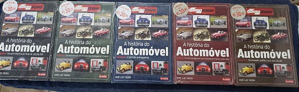 História do automóvel - Coleção Completa - Quatro Rodas 5 volumes