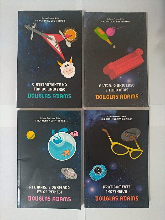 Coleção O Mochileiro das Galáxias - Douglas Adams 5 Volumes - Ed. Econômica