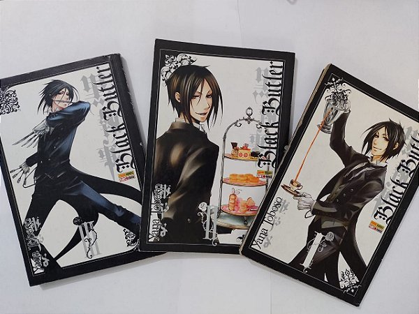 Coleção Hq Black Butler - Yana Toboso C/3 volumes