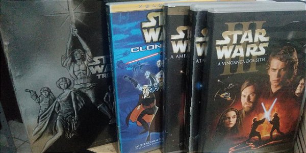 Coleção Star Wars Dvd's 1 ao 6 + Disco Bônus + Clone Wars