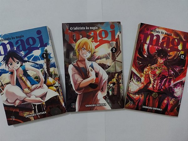Coleção Magi: O Labirinto da Magia - Shinobu Ohtaka C/3 volumes