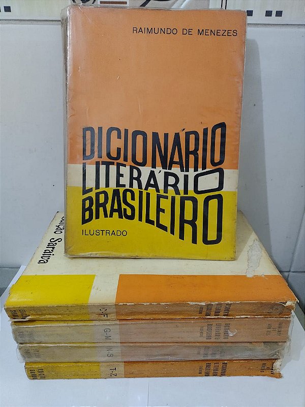 Coleção Dicionário Literário Brasileiro Ilustrado - Raimundo de Menezes (Completa)