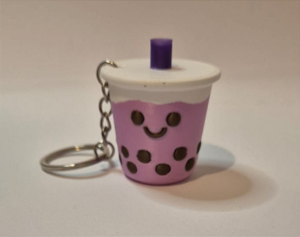 Chaveiro Bubble Tea, Chaveiro fofinho kawaii