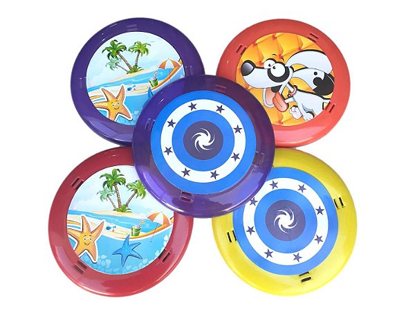 Disco de Frisbee Arremesso Voa Brinquedo Infantil Plástico Para Praia –  Sabia Brecho Infantil