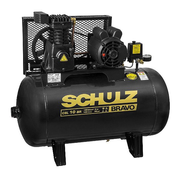 Compressor de Ar CSL 10 BR/100L 110/220V Bravo - 921.7852-0 - SCHULZ