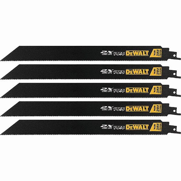 Lâmina de Serra Sabre 14/18 Dppx 12" Metal 5 Peças - DWA41812 - Dewalt