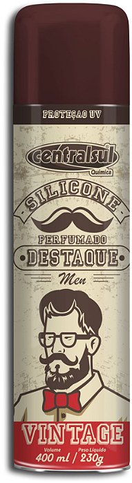 Silicone Spray Destaque Men Vintage 400ml - 014750-8 - Centralsul