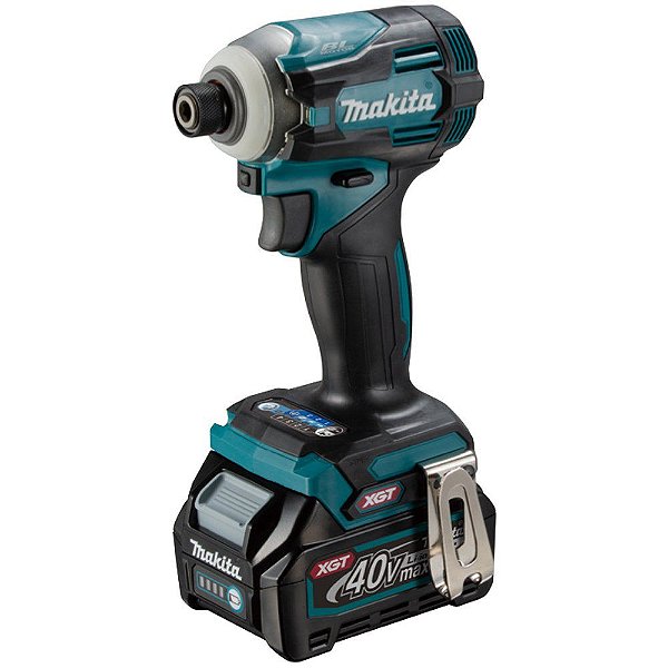 Parafusadeira de Impacto a Bateria 40V Li-Ion 220Nm com Carregador 2 Baterias e Maleta - TD001GD201 - Makita