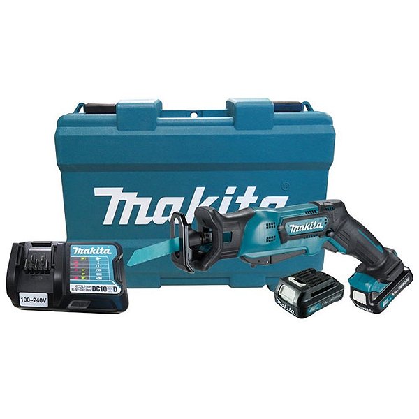 Serra Sabre 13mm JR103D (c/ 2 Baterias 12V e Carregador Bivolt) - JR103DWYE - Makita