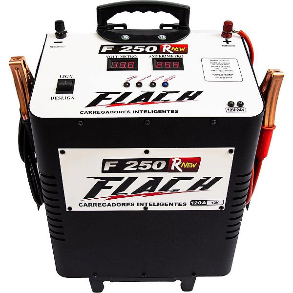 Carregador de Bateria Inteligente 127/220V 120A 12V - F250RNEW - Flach
