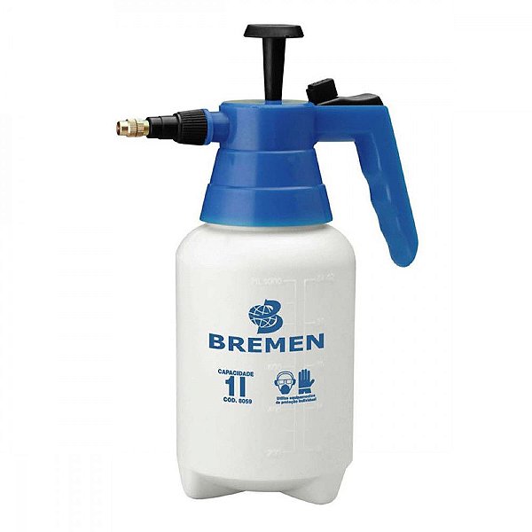 Pulverizador Manual em Polietileno com Bico de Latão 1000ml - 8059 - Bremen