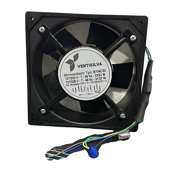 Microventilador Axial Industrial 110/220V 14cm E14CD - 9040106 - Ventisilva