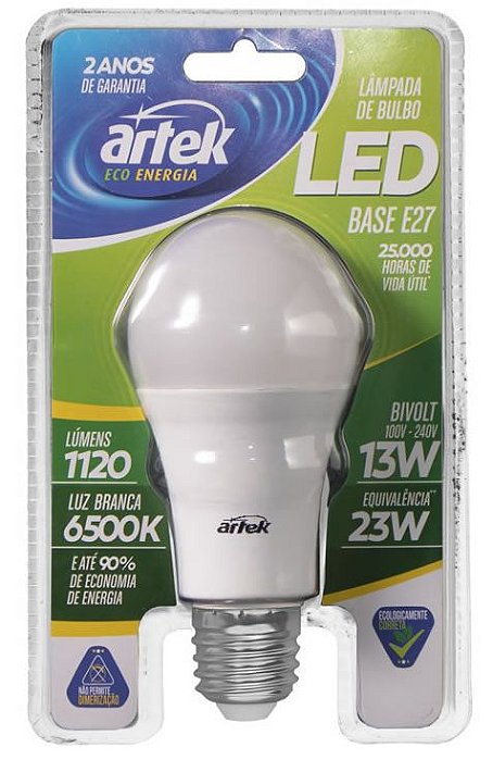 Lâmpada LED 13W 127/220V 6500K Bulbo - 4203 - Artek