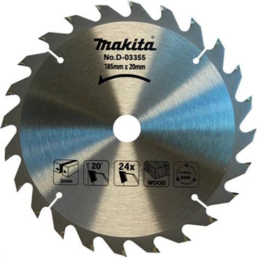 Lâmina p/ Serra Circular 185x20mm 24D (Madeira) - D-03355 - Makita