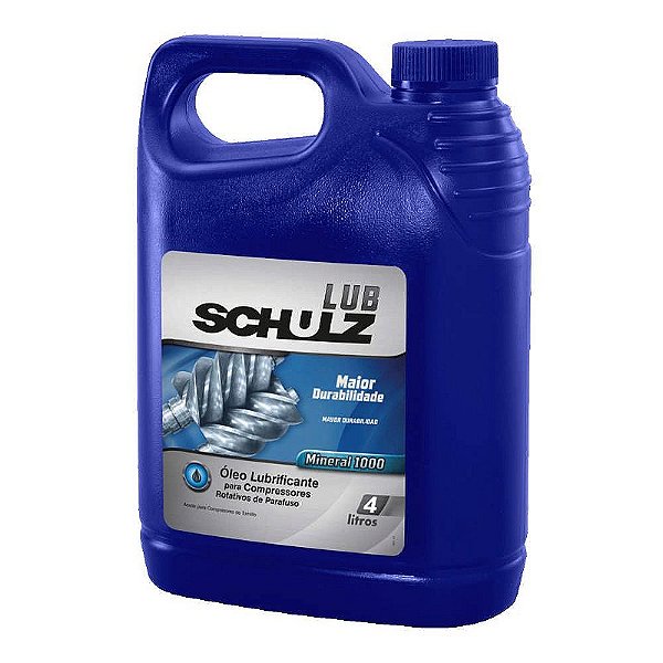 Óleo Lubrificante Mineral 4 Litros 1000 / 1.000 Horas Compressor Parafuso - 101.0264-0 - Schulz