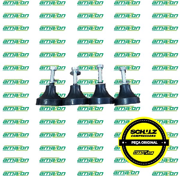 Amortecedor 5/16'' Mini 200KG Jogo Com 4 Peças - 6219052544 - Vibramatt Joitec