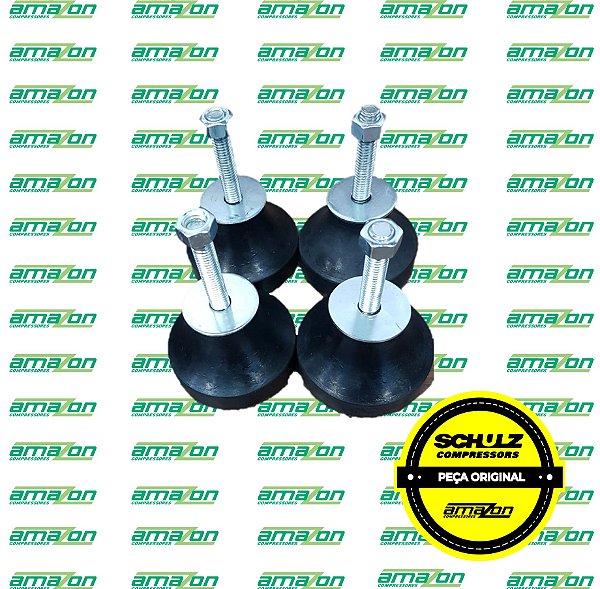 Vibramatt Amortecedor 3/8'' Mini 400KG Jogo com 4 Peças - 6219052545 - SCHULZ
