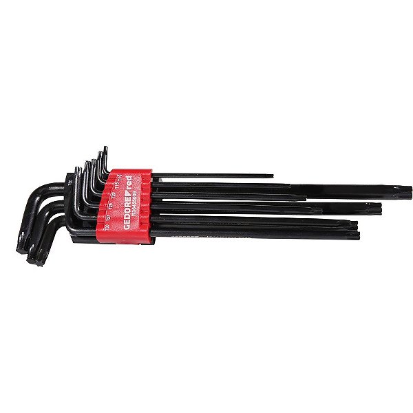 Chave Torx L Longas T10-T50 R36455009 Jogo com 9 Peças - 3369967 - GEDORE